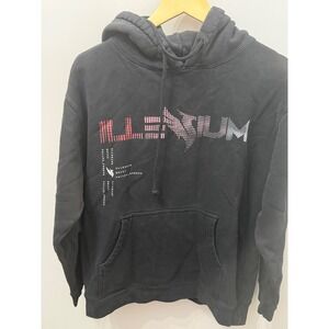 Illenium Fallen Embers Black Graphic Hoodie Mens Medium EDM Music Merch Phoenix